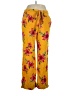 Guess Floral Yellow Casual Pants Size XL - photo 1