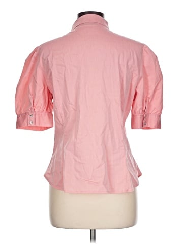 New York & Company Short Sleeve Blouse (view 2)