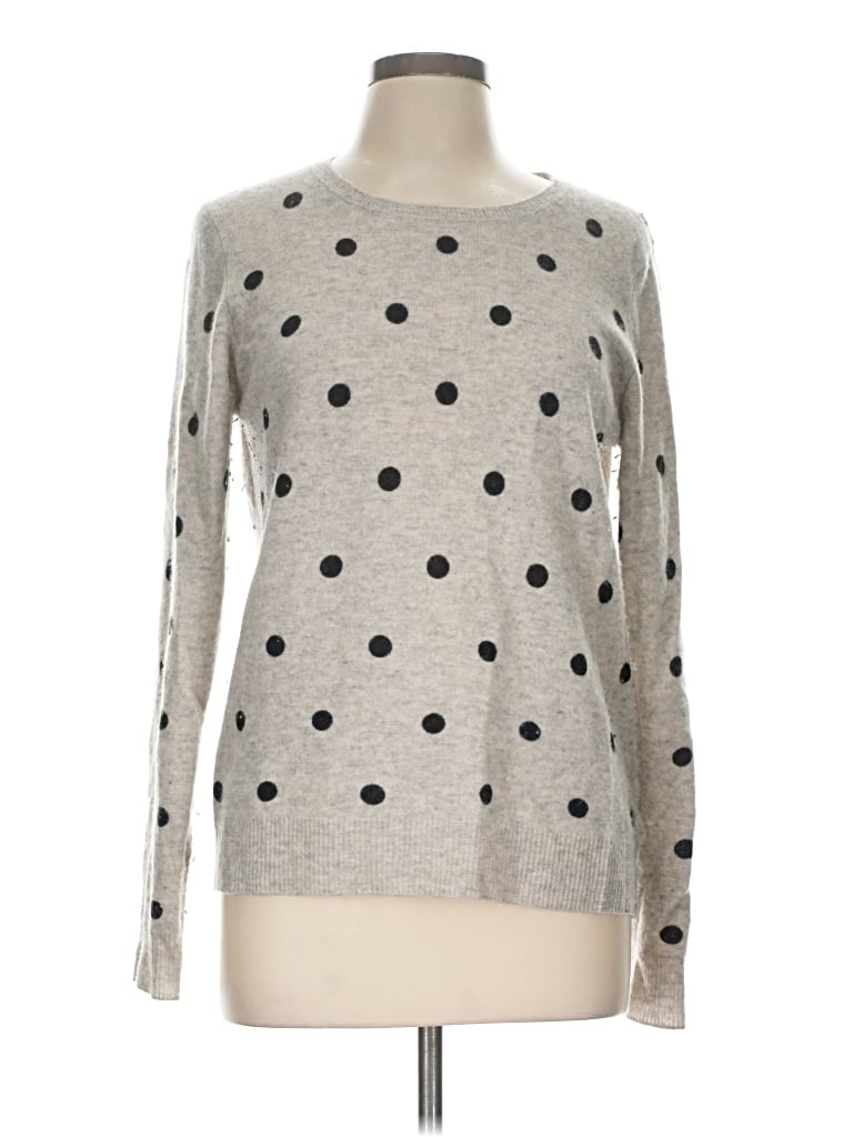 Pre-owned Cynthia Rowley Tjx Cashmere Pullover Sweater In Silver