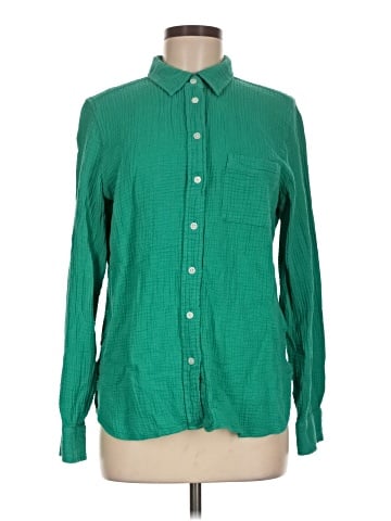 J.Crew Factory Store Long Sleeve Button-Down Shirt (view 1)