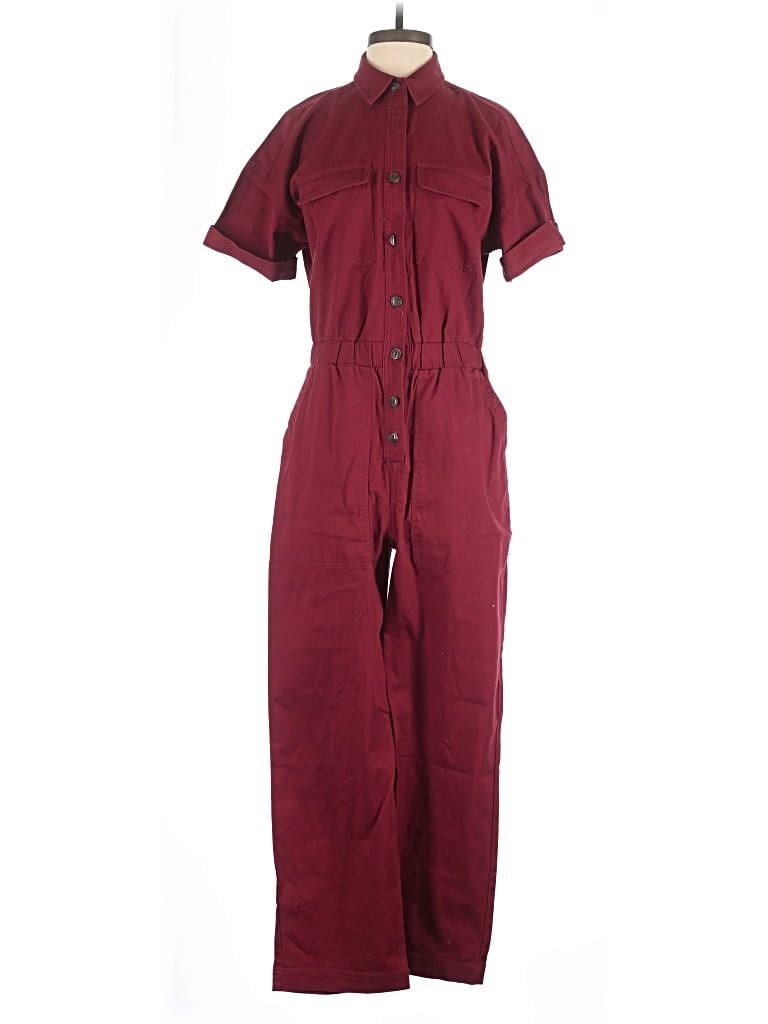 Pre-owned Universal Thread Jumpsuit In Burgundy