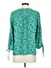 Eclair 100% Polyester Teal 3/4 Sleeve Blouse Size S - photo 2