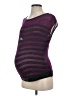 Ingrid + Isabel Purple Short Sleeve Blouse Size Sm Maternity (1) - photo 1