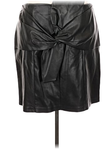 ELOQUII Faux Leather Skirt (view 1)