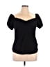 Unique Vintage Black Short Sleeve Top Size 1X - photo 1
