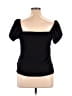 Unique Vintage Black Short Sleeve Top Size 1X - photo 2
