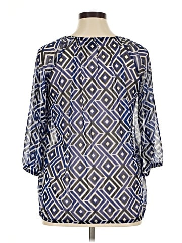 INC International Concepts 3/4 Sleeve Blouse (view 2)