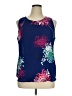 Van Heusen 100% Polyester Blue Sleeveless Blouse Size XL - photo 1