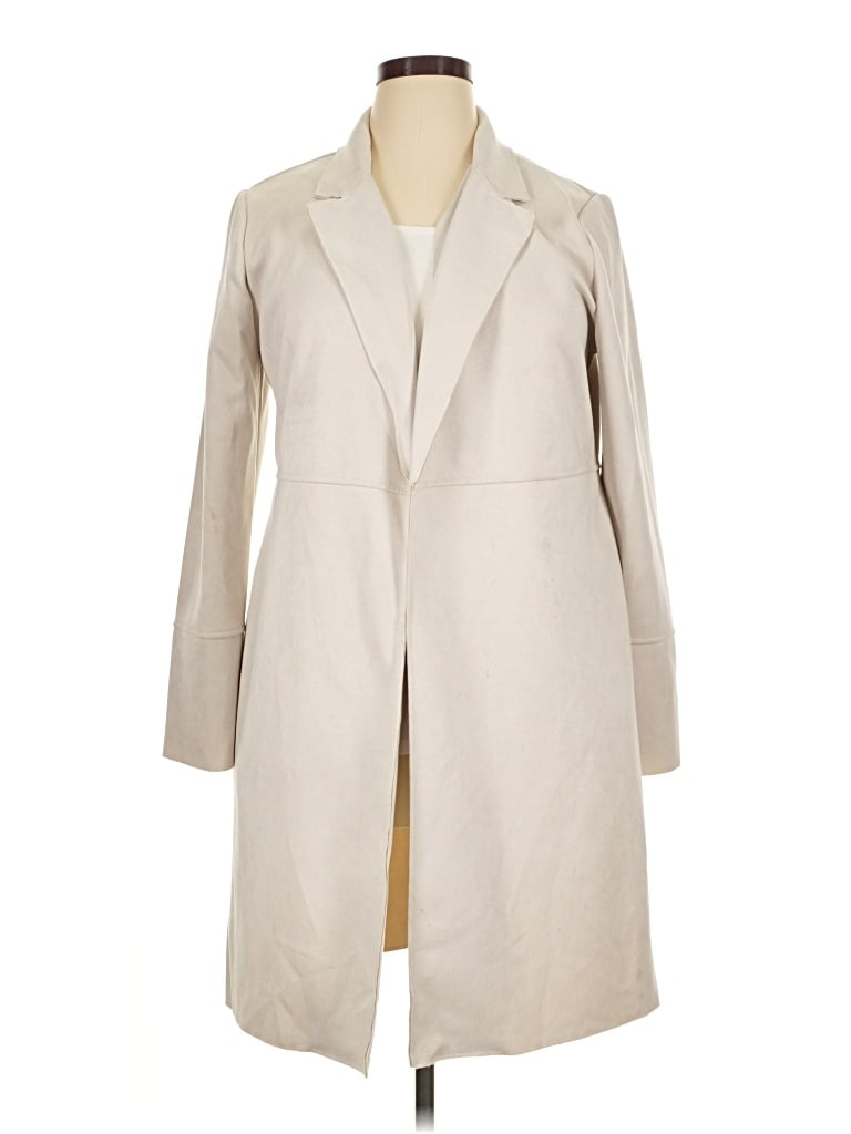 Pre-owned Premise Trenchcoat In Ivory
