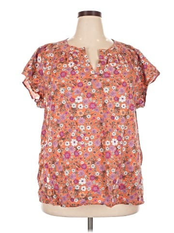 St. John's Bay Short Sleeve Blouse (view 1)