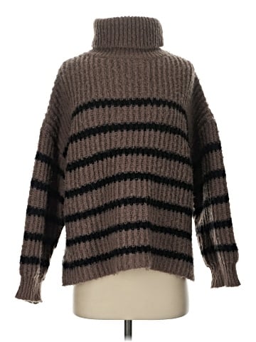 Line & Dot Turtleneck Sweater (view 1)