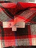 S. Line Plaid Red Coat Size L - photo 6