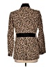 Joan Vass 100% Cotton Animal Print Brown Blazer Size 10 (2) - photo 2