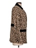 Joan Vass 100% Cotton Animal Print Brown Blazer Size 10 (2) - photo 4