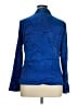 Etcetera Blue Long Sleeve Silk Top Size 16 - photo 2
