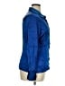Etcetera Blue Long Sleeve Silk Top Size 16 - photo 4