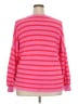 Ann Taylor LOFT 100% Cotton Stripes Pink Pullover Sweater Size XXL - photo 2