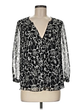 Diane von Furstenberg Long Sleeve Silk Top (view 1)