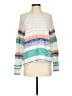 Sundance Color Block White Pullover Sweater Size S - photo 1