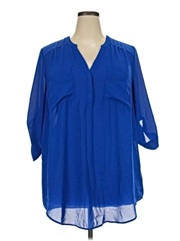 Torrid 3/4 Sleeve Blouse (view 1)