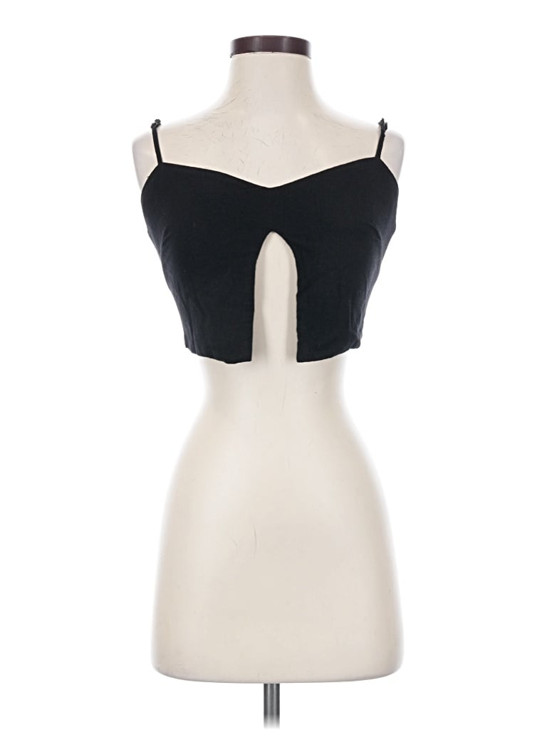 Pre-owned Stillwater Sleeveless Top Black Sweetheart Neckline Tops