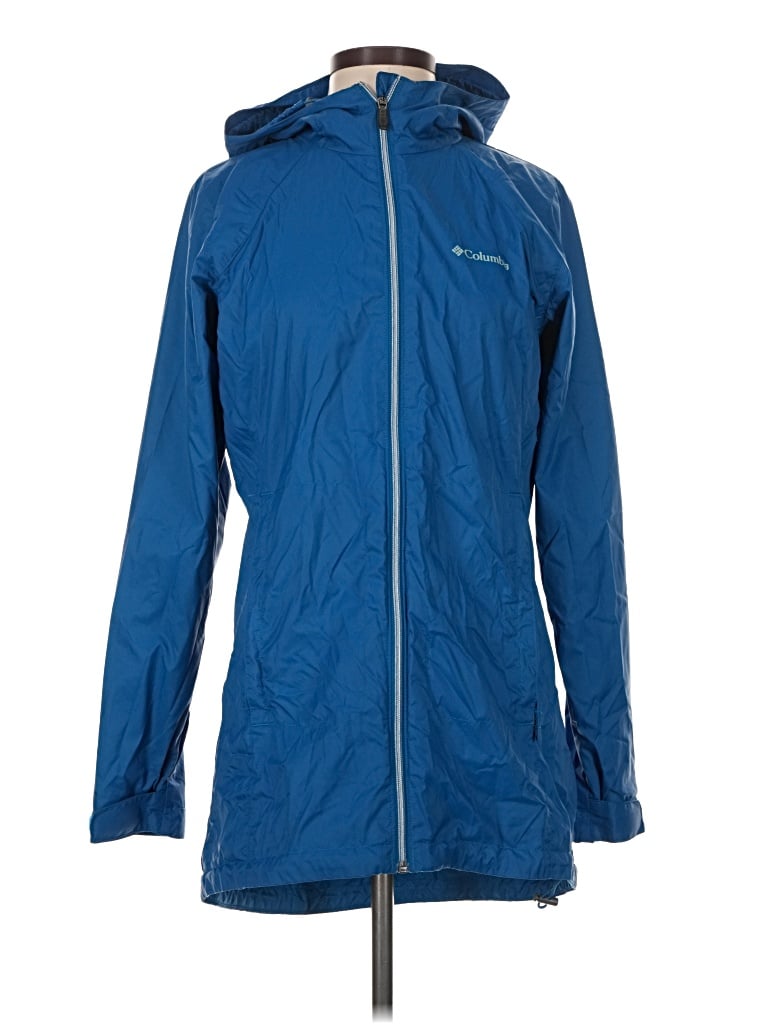 Pre-owned Columbia Raincoat In Blue