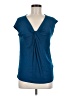 Staccato Blue Short Sleeve Top Size M - photo 1