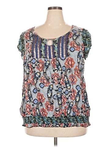 One World Short Sleeve Blouse (view 1)