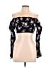 Motel Black 3/4 Sleeve Blouse Size M - photo 1