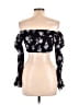 Motel Black 3/4 Sleeve Blouse Size M - photo 2