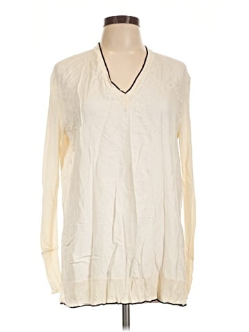 Rag & Bone Long Sleeve Silk Top (view 1)