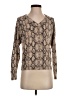Minnie Rose Animal Print Tan Pullover Sweater Size S - photo 1