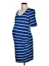 BumpStart Blue Casual Dress Size Lg Maternity - photo 1