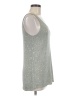 Matty M Silver Sleeveless Top Size M - photo 4
