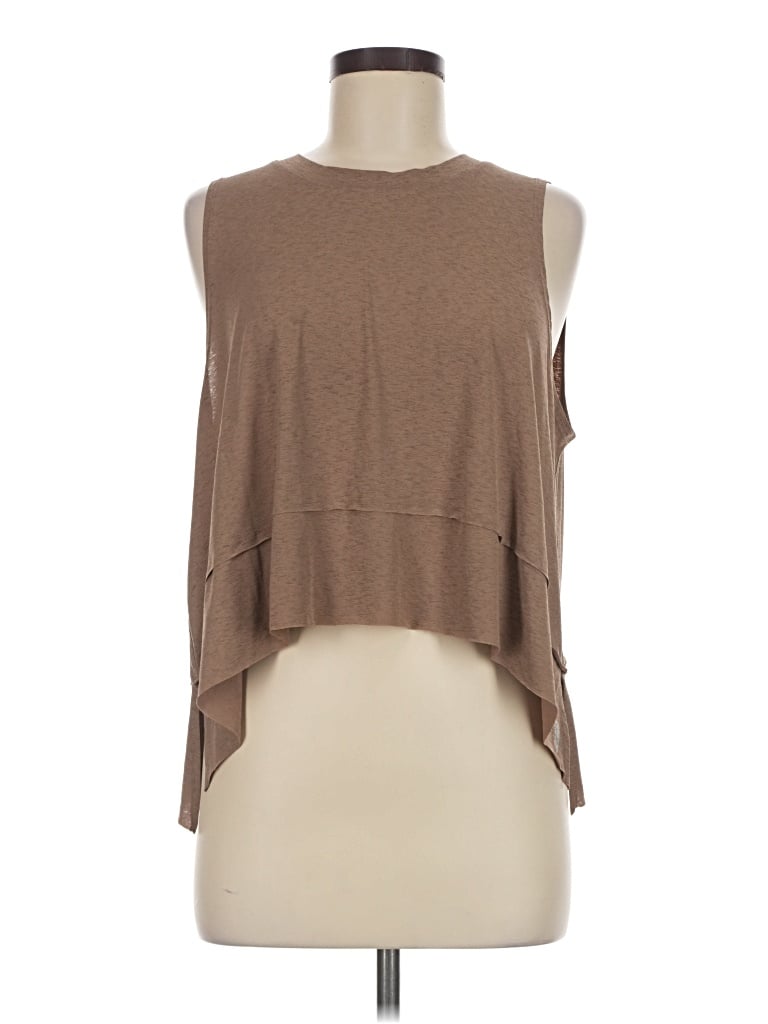 Pre-owned Fp Movement Sleeveless T-shirt In Brown