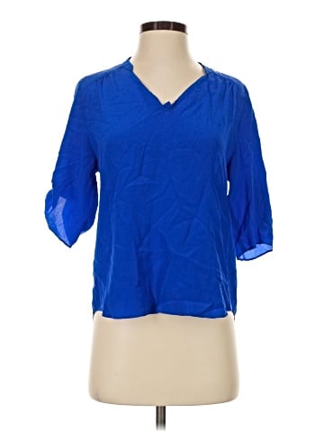 Amanda Uprichard 3/4 Sleeve Silk Top (view 1)
