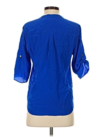 Amanda Uprichard 3/4 Sleeve Silk Top (view 2)