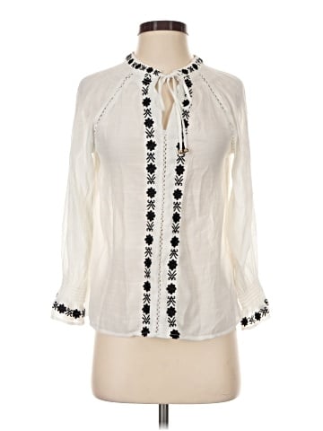 Como Black 3/4 Sleeve Blouse (view 1)