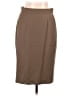 Max Mara 100% Wool Solid Brown Wool Skirt Size 14 - photo 1