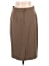 Max Mara 100% Wool Solid Brown Wool Skirt Size 14 - photo 2