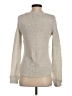 Deletta 100% Cotton Polka Dots Gold Silver Pullover Sweater Size S - photo 2