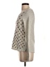 Deletta 100% Cotton Polka Dots Gold Silver Pullover Sweater Size S - photo 5