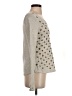 Deletta 100% Cotton Polka Dots Gold Silver Pullover Sweater Size S - photo 4