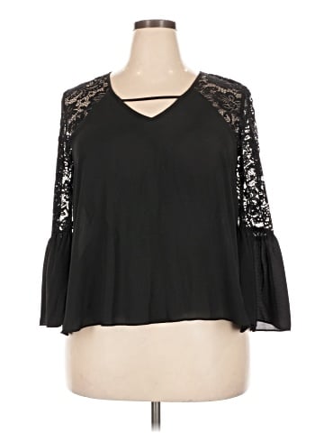 By & By 3/4 Sleeve Blouse (view 1)