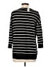 Ann Taylor LOFT 100% Cotton Stripes Black Pullover Sweater Size XS - photo 2