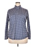 EP Pro Chevron-herringbone Blue Long Sleeve Button-Down Shirt Size XXL - photo 1
