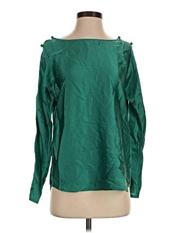 Tracy Reese Long Sleeve Silk Top (view 1)