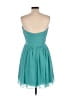 Bill Levkoff 100% Polyester Solid Teal Cocktail Dress Size 14 - photo 2
