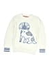 Mini Boden Graphic Ivory Pullover Sweater Size 6 - 7 - photo 1