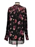 Kut from the Kloth 100% Polyester Floral Black Long Sleeve Blouse Size S - photo 2